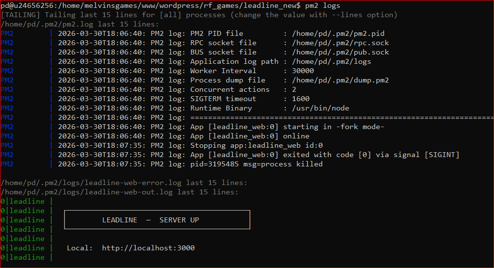 Leadline Screen Capture
